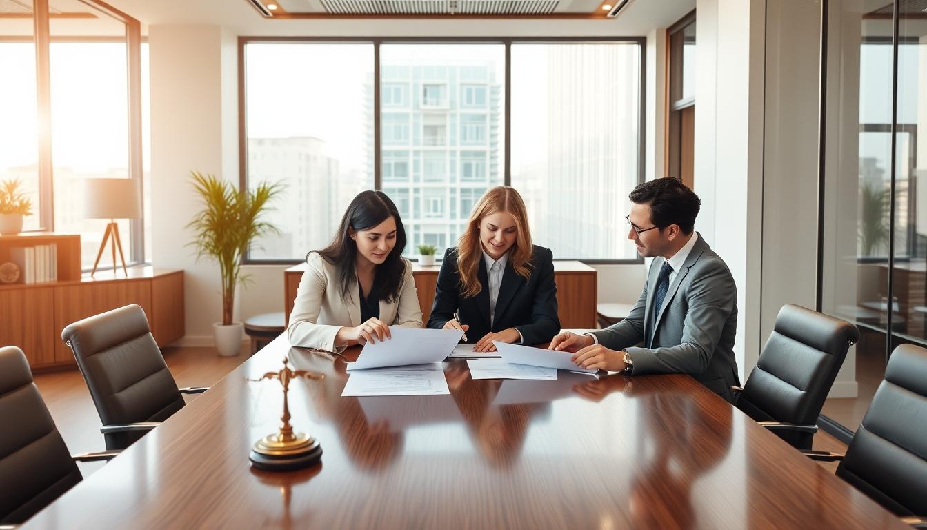 Business agreement signing